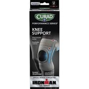 Curad Knee Supports, Antibacterial, Universal Size, 4PK, Gray MIICURIM23333